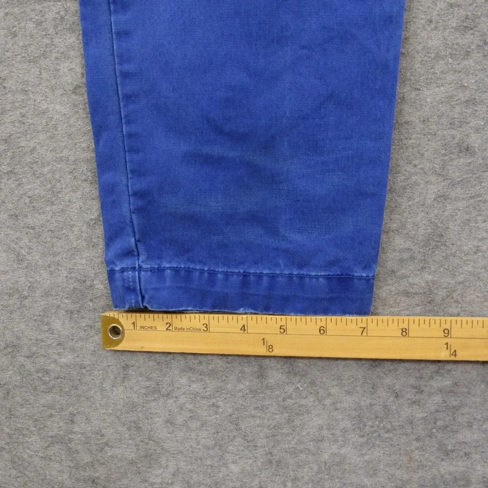 PRPS Goods Pants Mens 32 Blue Chino Straight Leg Cotton Twill Casual